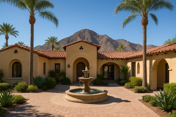 Illustrative La Quinta Spanish-style vacation home